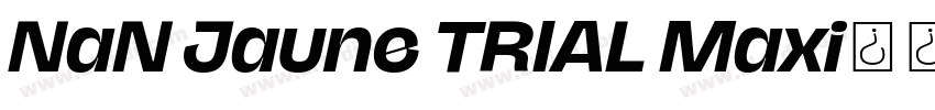 NaN Jaune TRIAL Maxi字体转换